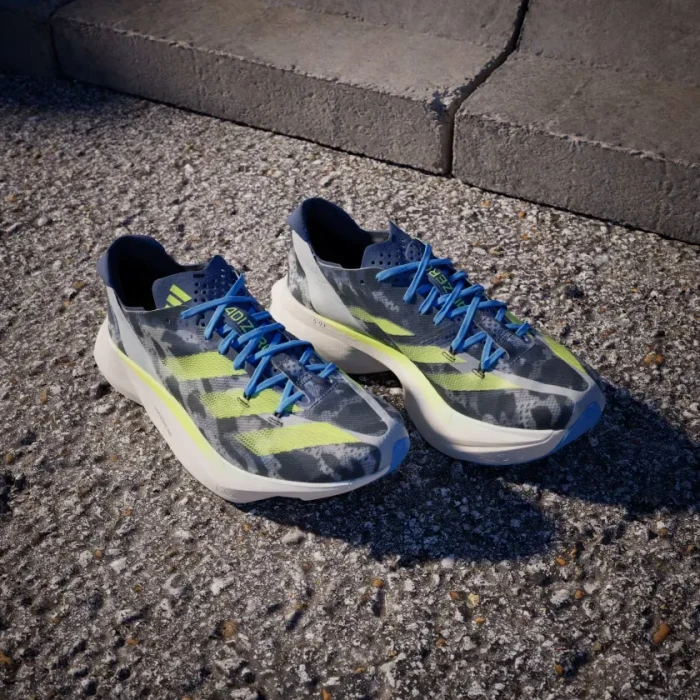 adidas Adizero Adios Pro 3 crystal white/lucid lemon/blue burst (Damen)