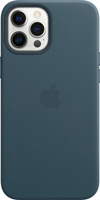 Apple Leder Case mit MagSafe für iPhone 12 Pro Max baltischblau