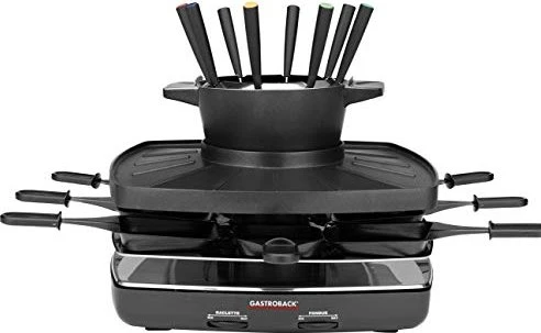 Gastroback 42567 Raclette/Fondue Set Family and Friends