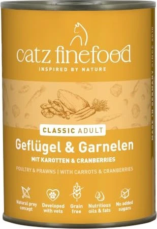 Catz finefood Classic No.17 Geflügel und Garnelen, 2.40kg (6x 400g)