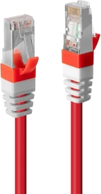 Lindy Patchkabel Slim, TPE (LSZH) flexibel, Fluke getestet, Cat6a, S/FTP, RJ-45/RJ-45, 20m, rot