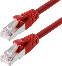 Helos Premium Patchkabel, Cat5e, SF/UTP, RJ-45/RJ-45, 5m, rot