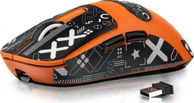 Attack Shark X3 Wireless Gaming Mouse orange, inkl. Grip Tape, USB/Bluetooth