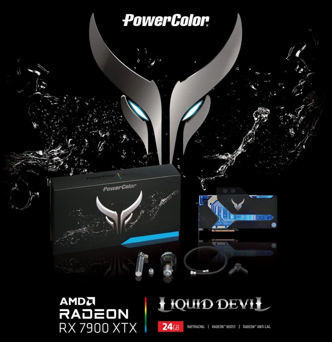PowerColor Liquid Devil Radeon RX 7900 XTX, 24GB GDDR6, HDMI, 3x DP