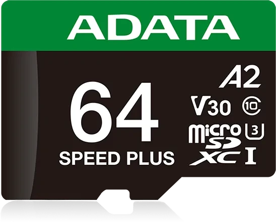 ADATA SPEED PLUS R160/W140 64GB Kit, UHS-I U3, A2, Class 10