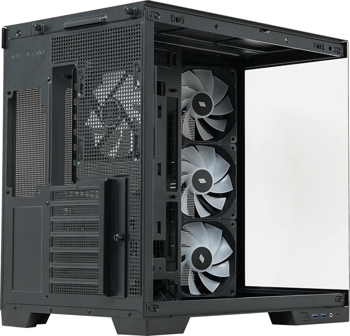 Silentware View A-RGB Black, Glasfenster