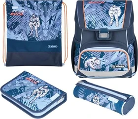 Herlitz Loop Plus Plus Tech Mech Schultaschen-Set, 4-tlg.
