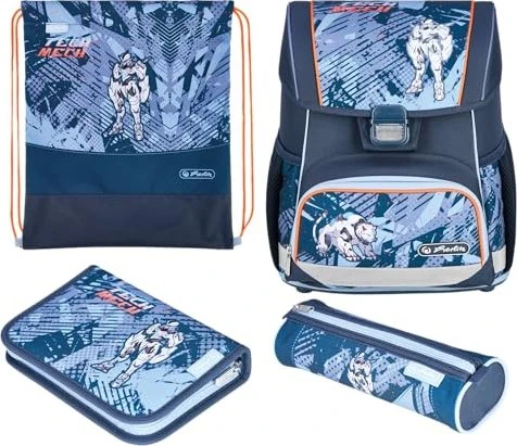 Herlitz Loop Plus Plus Tech Mech Schultaschen-Set, 4-tlg.