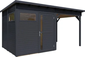 Bertilo Pentus 2 Gartenhaus Lounge 449x234cm anthrazit
