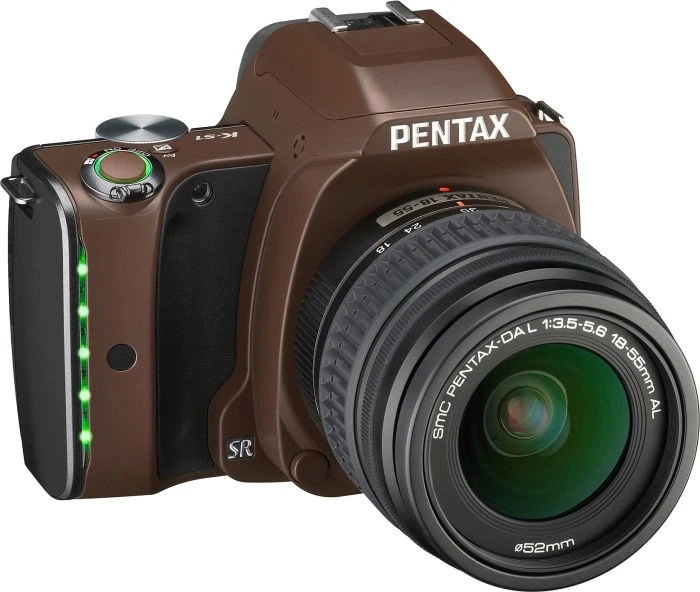 Pentax K-S1 braun mit Objektiv smc DA L 18-55mm 3.5-5.6 AL