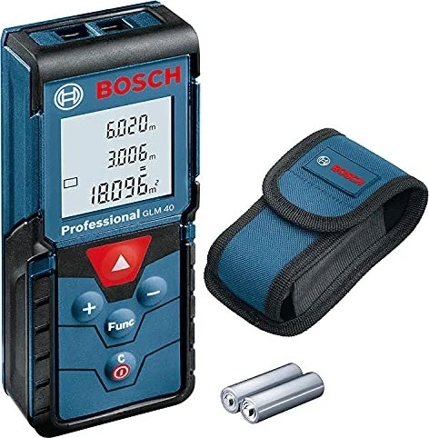Bosch Professional GLM 40 Batterie-Laser-Entfernungsmesser inkl. Tasche