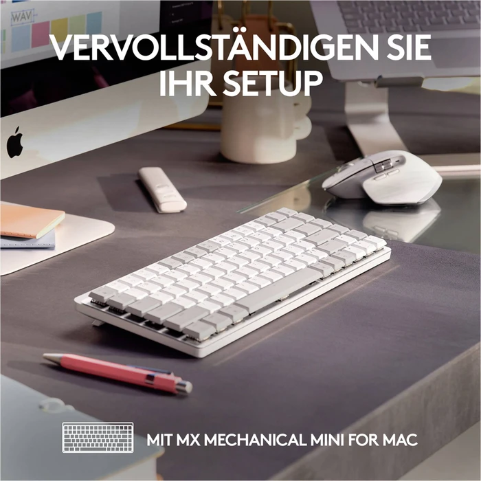 Logitech MX Master 3S for Mac Pale Grey, Logi Bolt, USB/Bluetooth