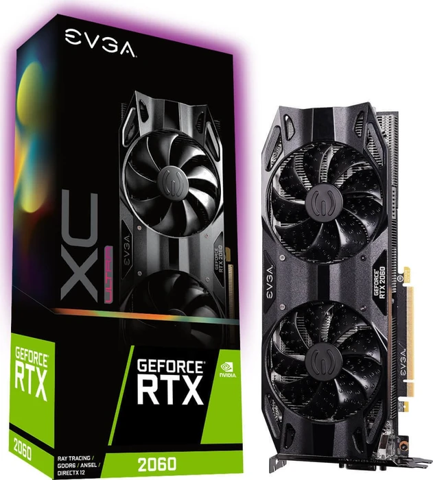 EVGA GeForce RTX 2060 XC Ultra Gaming, 6GB GDDR6, DVI, HDMI, 2x DP