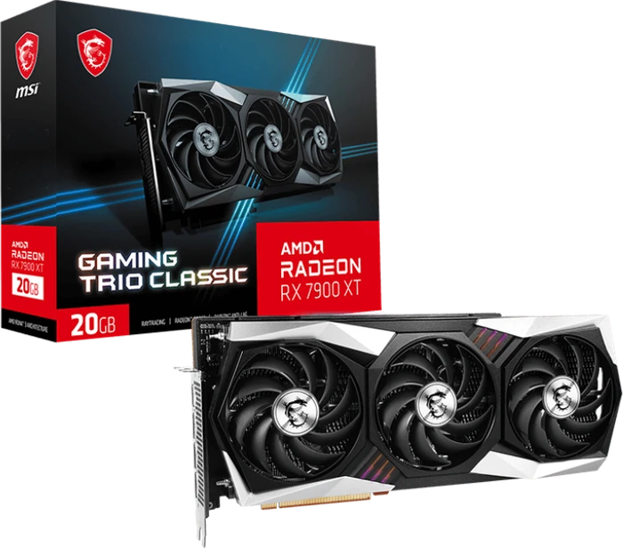 MSI Radeon RX 7900 XT Gaming Trio Classic 20G, 20GB GDDR6, HDMI, 3x DP