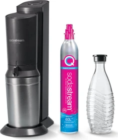 SodaStream Crystal 3.0 Trinkwassersprudler mit 1 Glaskaraffe schwarz