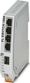 Phoenix Contact FL 1000 Industrial Railmount Switch 1004N-SFX, 4x RJ-45, 1x SFP (1085177)