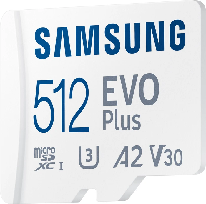 Samsung EVO Plus 2021 R130 512GB Kit, UHS-I U3, A2, Class 10