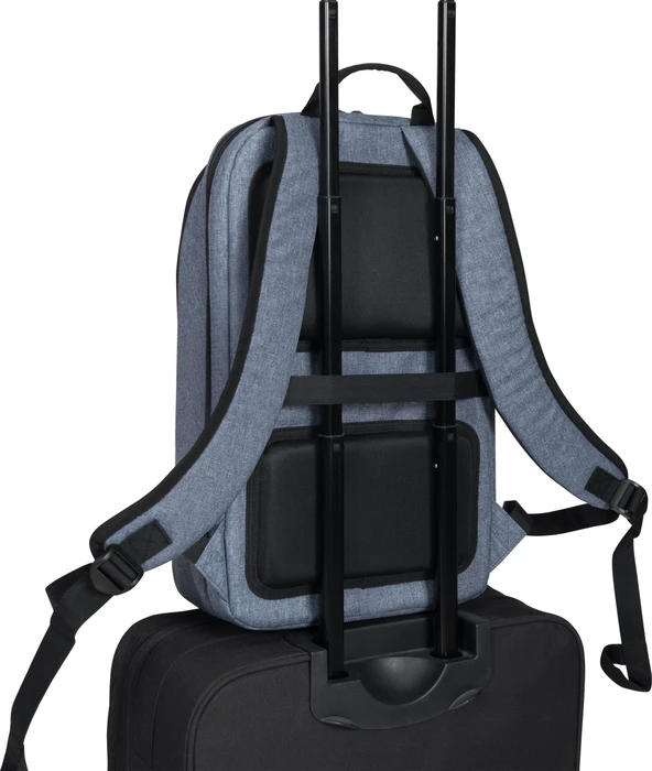 Dicota Slim Eco Motion 13-14.1" Laptop Rucksack, blue denim
