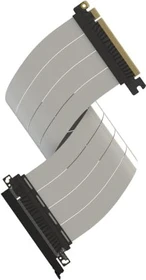 LinkUP AVA5 v2 Riser Kabel, gerade, PCIe 5.0, 400mm, weiß