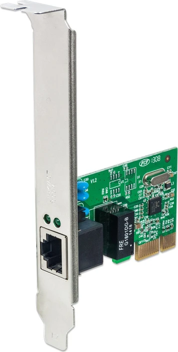 Intellinet Gigabit PCI-Express-Netzwerkkarte LAN-Adapter, RJ-45, PCIe 1.0 x1