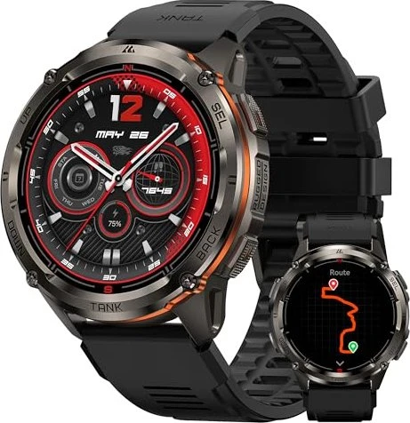 Kospet Tank T3 Ultra 2 mit Silkonarmband schwarz