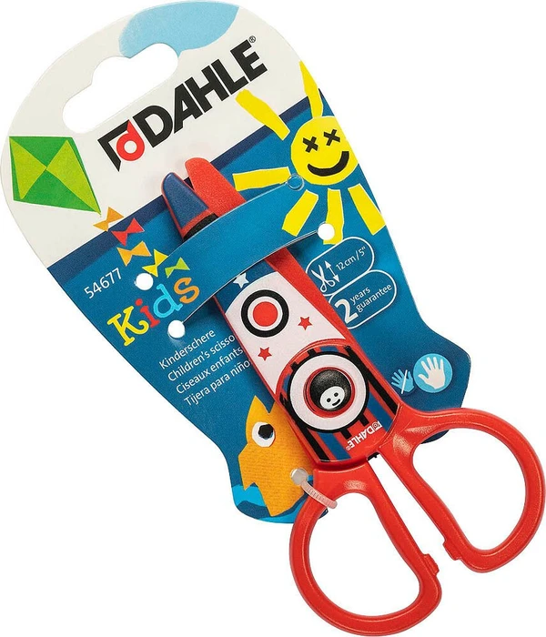 Dahle Kinderschere rot Universalschere RH, gerundet, Rechtshänder, 120mm, rot