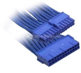 BitFenix Alchemy 24-Pin ATX Verlängerung 30cm, sleeved blau/blau (BFA-MSC-24ATX30BB-RP)