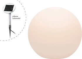 8 seasons design Shining Globe Solar 40cm weiß