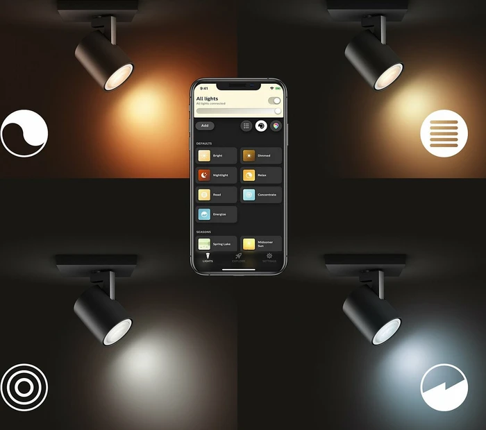 Philips Hue White Ambiance Runner Spot Erweiterung 1-flammig schwarz