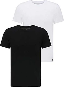 Lee Crew 2er-Pack T-Shirt kurzarm schwarz/weiß (Herren)