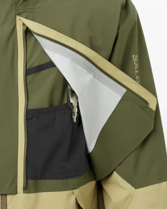 Salomon Outerpath Pro 2.5L Funktionsjacke gray green/grape leaf (Herren)
