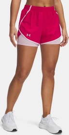 Under Armour Fly By 2-in-1 Laufhose kurz shaded fuchsia/prime pink/reflective (Damen)