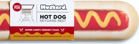Mustard Hot Dog Keyboard Rest, Handballenauflage (Tastatur), braun/rot/gelb