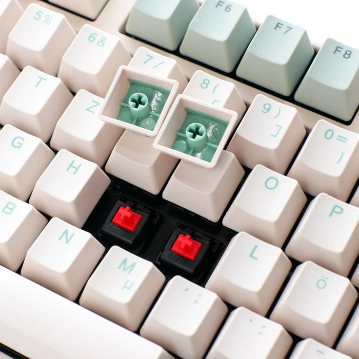 Ducky One 3 TKL PBT, Matcha, grün/weiß, MX RED, USB, DE