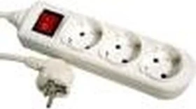 Bachmann Selly, 3-fach, Schalter, 1.5m, weiß