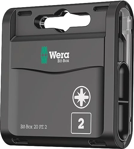 Wera 855/1 Pozidriv Bit 1/4", PZ2x25mm, 20 Stück