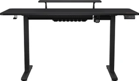 Cougar E-Star 140 Gaming Desk elektrisch höhenverstellbarer Sitz-Steh-Schreibtisch 140x60cm schwarz/schwarz