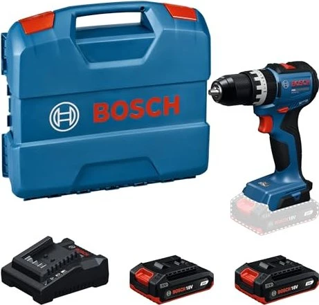 Bosch Professional PRO GSB 18V-52 Akku-Schlagbohrschrauber inkl. Koffer + 2 Akkus 2.0Ah