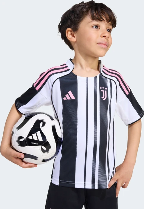 adidas Juventus Turin 2025/2026 Heimausrüstung schwarz/weiß (Junior)