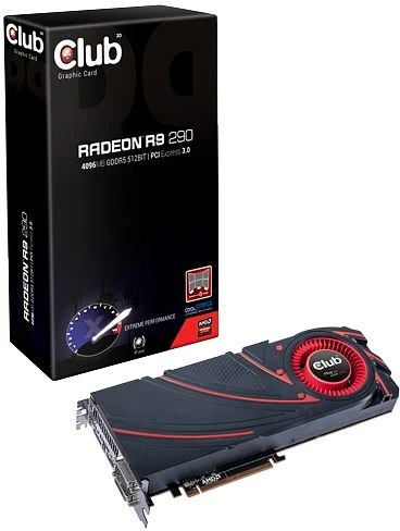 Club 3D Radeon R9 290, 4GB GDDR5, 2x DVI, HDMI, DP
