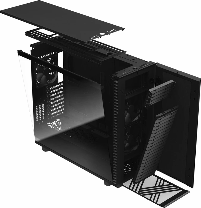 Fractal Design Define 7 XL Black TG Light Tint, Glasfenster, schallgedämmt