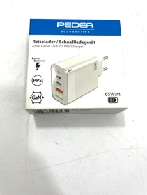 Pedea Reiselader für USB USB-C (PD) Schnellladegerät 65W weiß