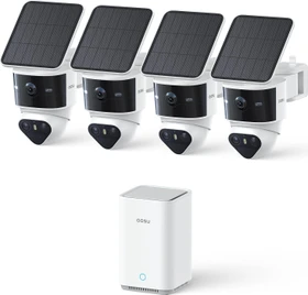 Aosu SolarCam T2 Pro, inkl. Basisstation, 4er-Pack