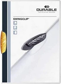 Durable Swingclip Klemmmappe, A4, orange/transparent, 25er-Pack