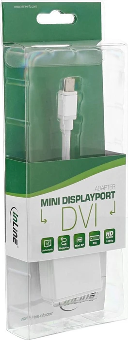 InLine Mini DisplayPort/DVI Adapterkabel weiß