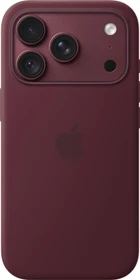 Apple Silikon Case mit MagSafe für iPhone 18 Pro burgunder