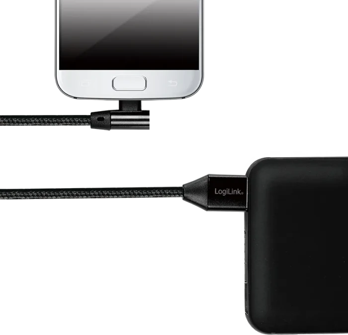 LogiLink USB 2.0 Kabel USB-A Stecker zu Micro-USB-B Stecker 1.0m schwarz