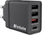 Verbatim 30W USB-Wandladegerät mit 4 Anschlüssen schwarz Vorschaubild