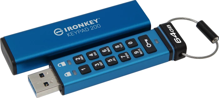 Kingston IronKey Keypad 200 64GB, USB-A, USB 3.2 Gen 1×1