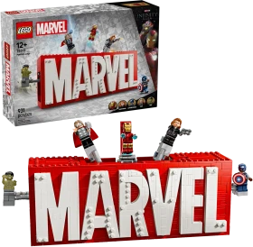 LEGO Marvel Super Heroes Spielset - MARVEL Logo & Minifiguren
